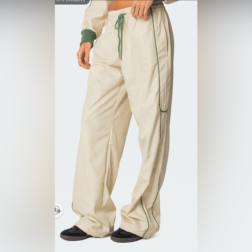 Edikted superstar nylon track pants